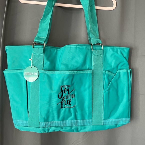 Initials, inc. Bottoms up bag with special monogram ‘Let the sea set you free’ - Picture 2 of 5